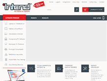Tablet Screenshot of intend.ro